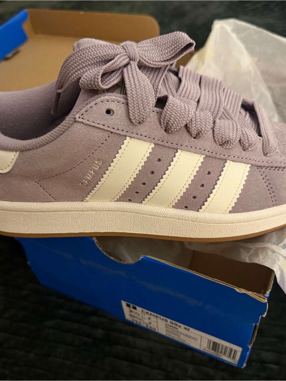 adidas Campus Women’s Sneakers in Lavender and Cream